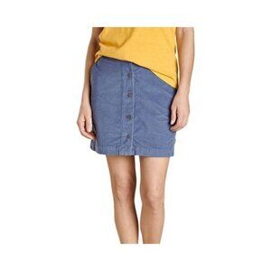TOAD & CO blue corduroy mini skirt, size 4